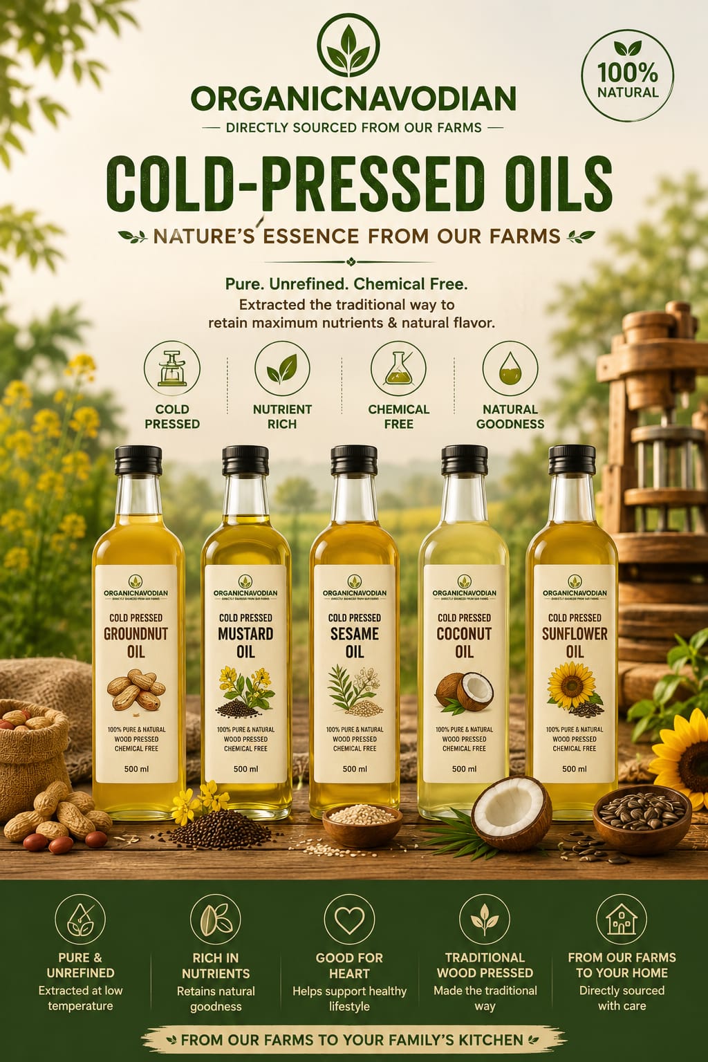 Wood Press Oil